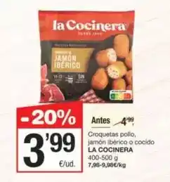 SPAR Fragadis La cocinera - croquetas pollo/ jamón ibérico o cocido oferta