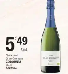 SPAR Fragadis Codorniu - cava brut gran cremant oferta