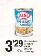SPAR Fragadis Dani - berberechos al natural oferta