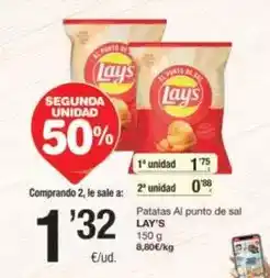 SPAR Fragadis Lay's - patatas al punto de sal oferta