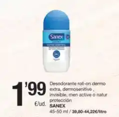 SPAR Fragadis Sanex - desodorante roll-on dermo extra oferta