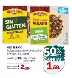 Condis Old el paso - truites sense gluten oferta