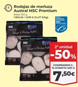 La Sirena Premium - rodajas de merluza austral msc oferta