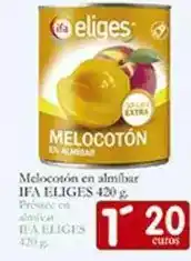 Supermercados Bip Bip Ifa eliges - melocotón en almíbar oferta