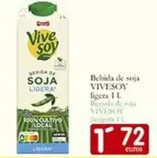 Supermercados Bip Bip Pascual - bebida de soja vivesoy ligera 1 l oferta