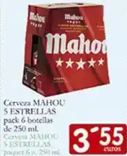 Supermercados Bip Bip Mahou - cerveza 5 estrellas oferta