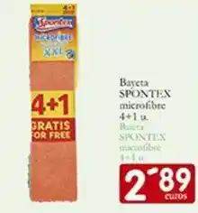 Supermercados Bip Bip Spontex - bayeta microfibre oferta