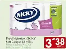 Supermercados Bip Bip Nicky - papel higiénico soft oferta