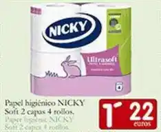 Supermercados Bip Bip Nicky - papel higiénico soft oferta