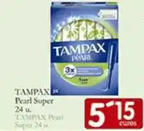Supermercados Bip Bip Tampax - pearl super 24 u oferta
