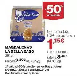 El Corte Inglés La bella easo - magdalenas oferta
