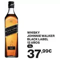 El Corte Inglés Johnnie walker - whisky black label 12 anos oferta