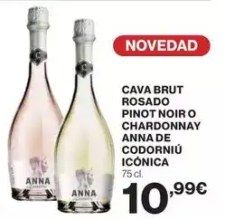 El Corte Inglés Brut - cava rosado pinot noir o chardonnay anna de codorniu iconica oferta