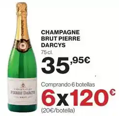 El Corte Inglés Brut - champagne pierre darcys oferta