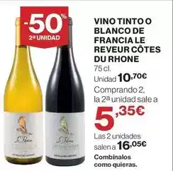 El Corte Inglés Blanco - vino tinto o de franciale reveur côtes du rhone oferta