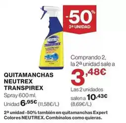 El Corte Inglés Nestlé - quitamanchas neutrex oferta