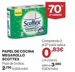 El Corte Inglés Scottex - papel de cocina megarollo oferta