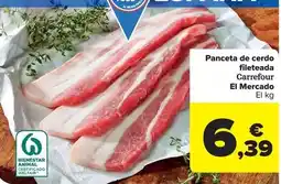 Carrefour Market Carrefour - panceta de cerdo fileteada el mercado oferta