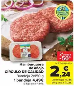 Carrefour Market Hamburguesa de añojo oferta