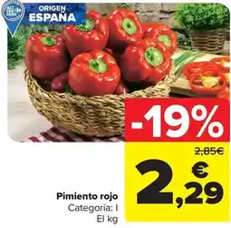 Carrefour Market Origen - pimiento rojo oferta