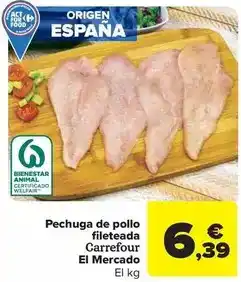 Carrefour Market Carrefour - pechuga de pollo fileteada oferta
