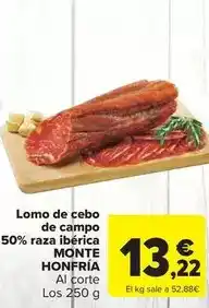 Carrefour Market Lomo de cebo de campo 50% raza iberica oferta