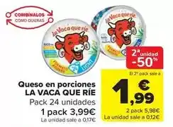 Carrefour Market La vaca que ríe - queso en porciones oferta