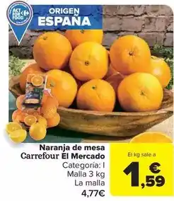 Carrefour Market Carrefour - naranja de mesa el mercado oferta