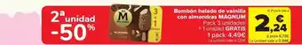 Carrefour Market Magnum - bombón helado de vainilla con almendras oferta
