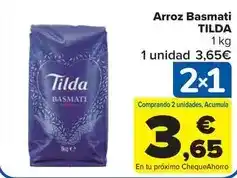 Carrefour Market Tilda - arroz basmati oferta