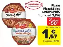 Carrefour Market Campofrío - pizzas pizza&salsa oferta