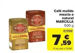 Carrefour Market Marcilla - cafe molido mezcla o natural oferta