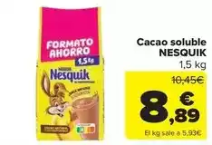 Carrefour Market Nesquik - cacao soluble oferta
