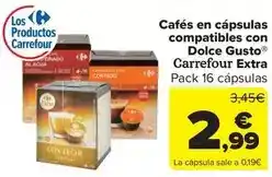 Carrefour Market Carrefour - cafes en capsulas compatibles con dolce gusto extra oferta