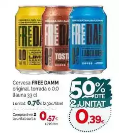 Condis Free damm - cervesa oferta