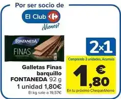 Carrefour Market Fontaneda - galletas finas barquillo oferta