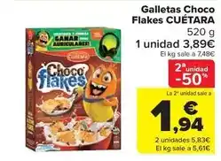 Carrefour Market Cuétara - galletas choco flakes oferta