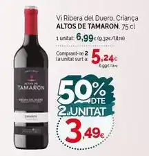 Condis Altos de tamarón - vi ribera del duero, criança oferta