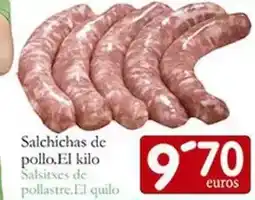 Supermercados Bip Bip Salchichas de pollo oferta