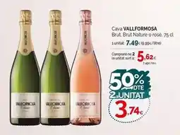 Condis Vallformosa - cava brut nature o rose oferta