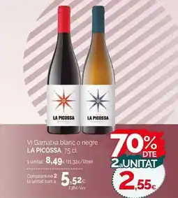 Condis La picossa - vi garnatxa blanc o negre oferta