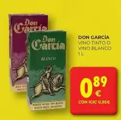 CashDiplo Garcia - vino tinto o vino blanco oferta