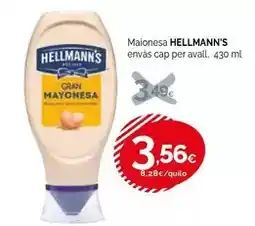 Condis Hellmann's - maionesa envas cap per avall oferta