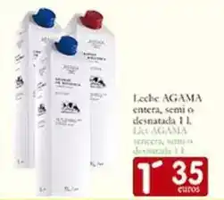 Supermercados Bip Bip Agama - leche entera/ semi o desnatada oferta