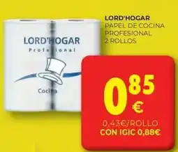 CashDiplo Lord'hogar - papel de cocina profesional oferta
