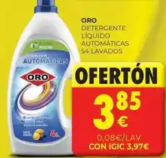 CashDiplo Oro - detergente líquido automáticos oferta