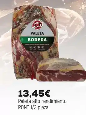 Comerco Cash & Carry Pont - paleta alto rendimiento oferta
