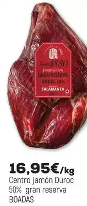 Comerco Cash & Carry Boadas - centro jamón duroc 50% gran reserva oferta