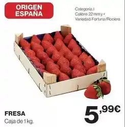El Corte Inglés Origen - fresa oferta