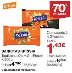 El Corte Inglés Krissia - barritas oferta